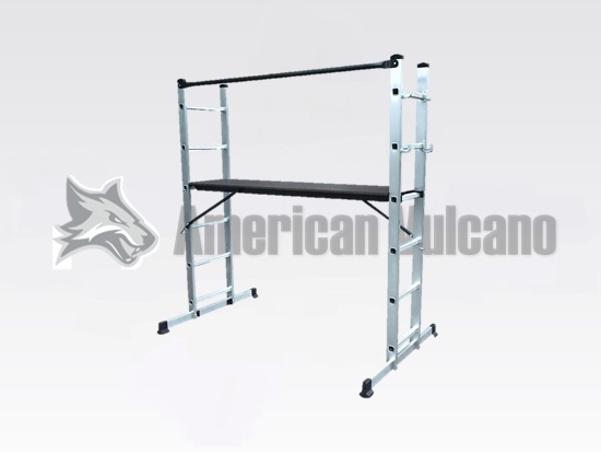 ESCALERA TIPO ANDAMIO 150 KG AMERICAN VULCANO - Izajes Premium